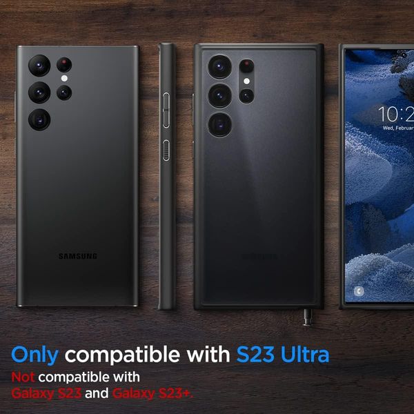 Чехол Spigen для Samsung Galaxy S23 Ultra - Ultra Hybrid, Frost Black (ACS05619) ACS05619 фото