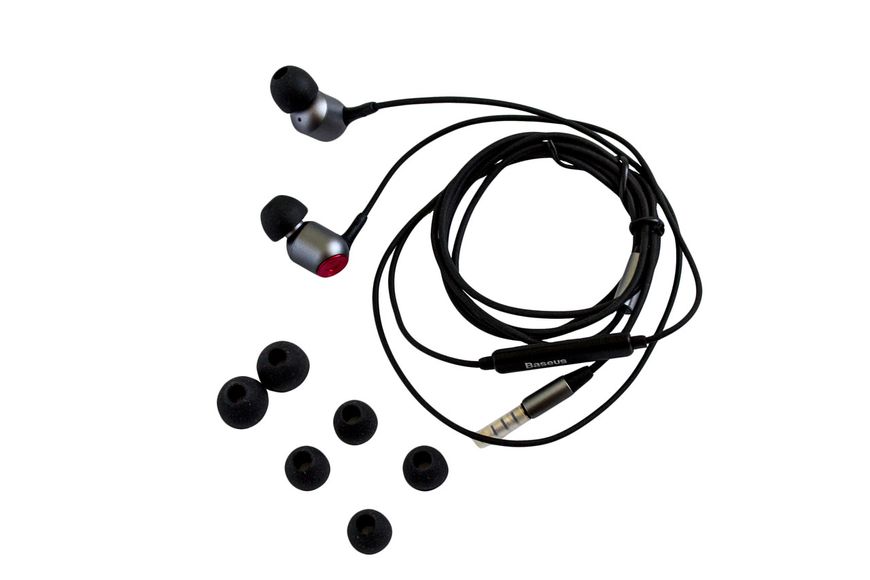 Навушники Baseus Encok Wire Earphone H02, Black+Gray (NGH02-1G) NGH02-1G фото