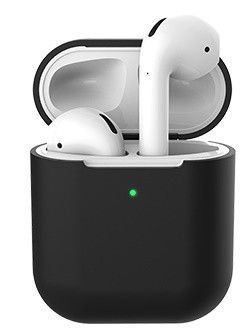 Чохол силіконовий для навушників Apple Airpods із заглушкою, силікон, різні кольори 1112560672 фото