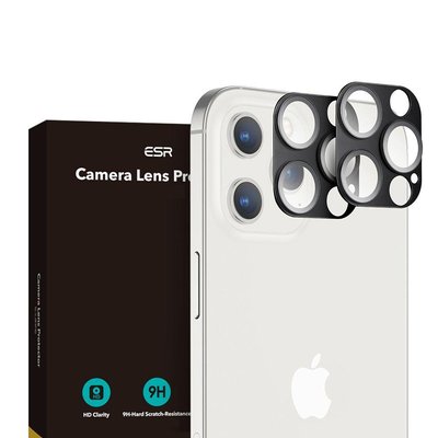 Защитное стекло ESR для камеры iPhone 12 Pro - camera lens (2шт), Black (4894240122600) 122600 фото