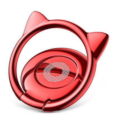 Кільце-тримач Baseus Cat Ear для смартфона, Red (SUMA-09) SUMA-09 фото