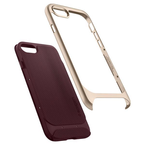 Чохол Spigen для iPhone SE 2020/8/7 - Neo Hybrid Herringbone (Пошкоджена упаковка), Burgundy (054CS22198) 054CS22198 фото