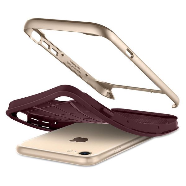 Чохол Spigen для iPhone SE 2020/8/7 - Neo Hybrid Herringbone (Пошкоджена упаковка), Burgundy (054CS22198) 054CS22198 фото