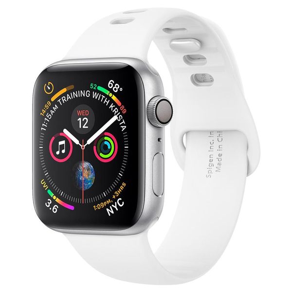 Ремінець Spigen для Apple Watch Series 5/4/3/2/1 40/38 mm Air Fit, White (061MP25407) 061MP25407 фото