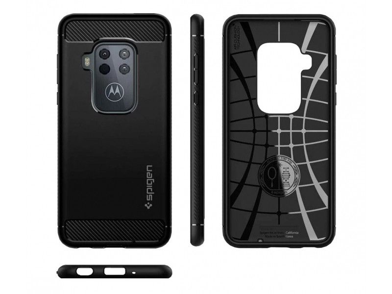 Чохол Spigen для Motorola One Zoom Rugged Armor, Black (ACS00384) ACS00384 фото