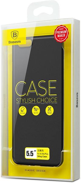 Чехол Baseus для iPhone 6s Plus / 6 Plus Wing Case, Black (WIAPIPH6SP-E1A) 261037 фото