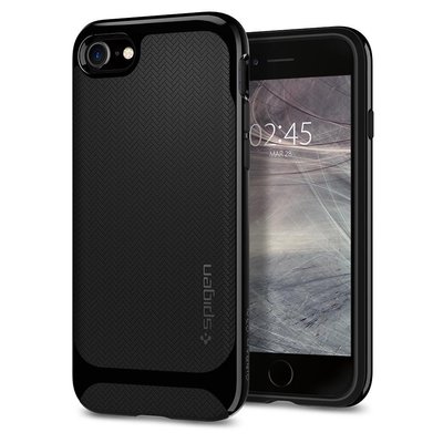 Чехол Spigen для iPhone SE 2020/8/7 Neo Hybrid Herringbone, Shiny Black (054CS22200) 054CS22200 фото