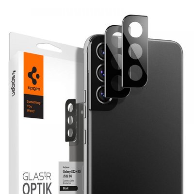 Защитное стекло Spigen для камеры Samsung Galaxy S22/ 22 Plus - Optik (2шт), Black (AGL04146) AGL04146 фото