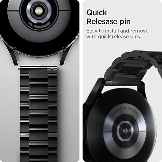 Ремінець Spigen для Samsung Galaxy Watch 4/5/6 (44/40mm) - Modern Fit 20mm, Black (600WB24980) 600WB24980 фото