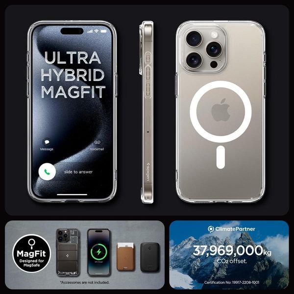 Чохол Spigen для iPhone 15 Pro - Ultra Hybrid MagSafe, White (ACS06715) ACS06715 фото