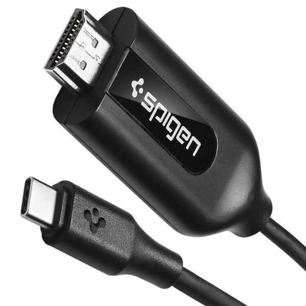 Кабель Spigen Essential USB-C to HDMI C20CH, Black (000CB22527) 000CB22527 фото