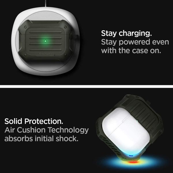 Чехол Spigen для Apple AirPods Pro Tough Armor, Military Green (ASD00539) ASD00539 фото