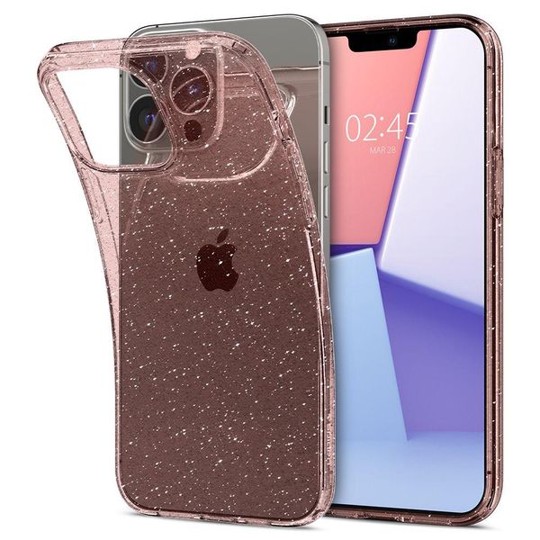 Чохол Spigen для iPhone 13 Pro — Liquid Crystal Glitter, Rose Quartz (ACS03256) ACS03256 фото