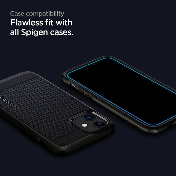 Захисне скло Spigen для iPhone 12 Mini Glas.tR AlignMaster (2 шт), Black (AGL01812) AGL01812 фото