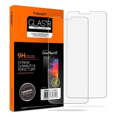 Защитное стекло Spigen для OnePlus 5T + поклейка в подарок K05GL23060 фото
