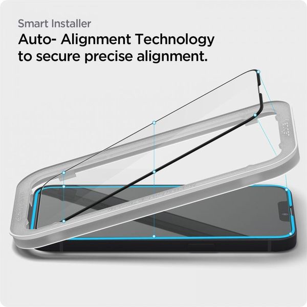 Захисне скло Spigen для iPhone 13 Mini - Glas.tR AlignMaster (1 шт), Black (AGL03727) AGL03727 фото