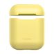Чехол Baseus для AirPods 2/1 series - Super Thin Silica Gel, Yellow (WIAPPOD-BZ0Y) WIAPPOD-BZ0Y фото 5
