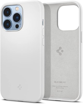 Чохол Spigen для iPhone 13 Pro — Silicone Fit, White (ACS03284) ACS03284 фото