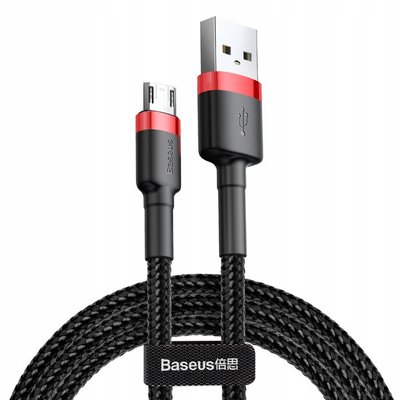 Кабель USB Baseus Cafule MicroUSB 1.5A 2m, Red+Black (CAMKLF-C91) 280373 фото