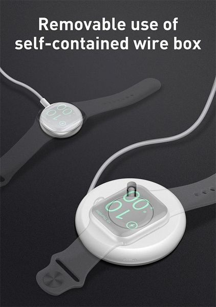 Бездротовий зарядний пристрій Baseus для Apple Watch YoYo, Black (WXYYQIW03-01) 293632 фото
