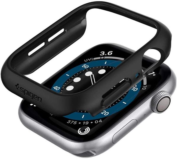 Чехол Spigen для Apple Watch SE / 6 / 5 / 4 (40mm) - Thin Fit, Black (061CS24484) 061CS24484 фото