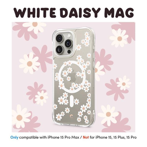 Чохол Spigen для iPhone 15 Pro Max - CYRILL Cecile MagSafe, White Daisy (ACS06624) ACS06624 фото