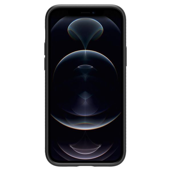Чохол Spigen для iPhone 12 / 12 Pro — Liquid Air, Matte Black (ACS01701) ACS01701 фото