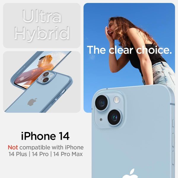 Чохол Spigen для iPhone 14 - Ultra Hybrid, Sierra Blue (ACS05580) ACS05580 фото