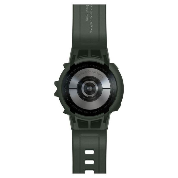 Чохол і ремінець Spigen для Galaxy Watch 4 (44 mm) Rugged Armor Pro 2 in 1, Military Green (ACS04325) ACS04325 фото
