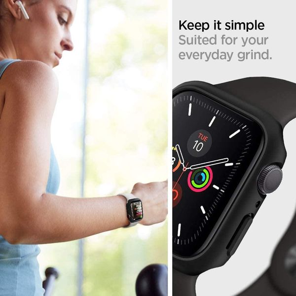 Чохол Spigen для Apple Watch SE / 6 / 5 / 4 (40 mm) — Thin Fit, Black (061CS24484) 061CS24484 фото