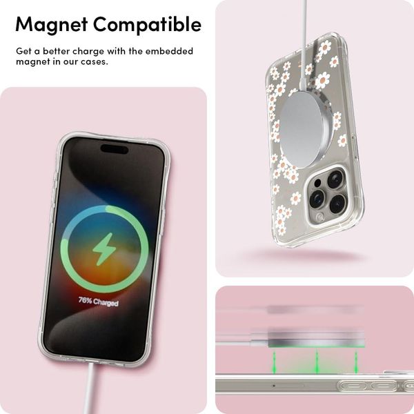 Чохол Spigen для iPhone 15 Pro Max - CYRILL Cecile MagSafe, White Daisy (ACS06624) ACS06624 фото