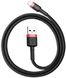Кабель Baseus Cafule Cable USB For Lightning 2.4A 1m Black/Red (CALKLF-B19) CALKLF-B19 фото 5