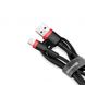 Кабель Baseus Cafule Cable USB For Lightning 2.4A 1m Black/Red (CALKLF-B19) CALKLF-B19 фото 2