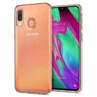 Чехол Spigen для Samsung Galaxy A40 Liquid Crystal Glitter, Crystal Quartz (618CS26442) 618CS26442 фото
