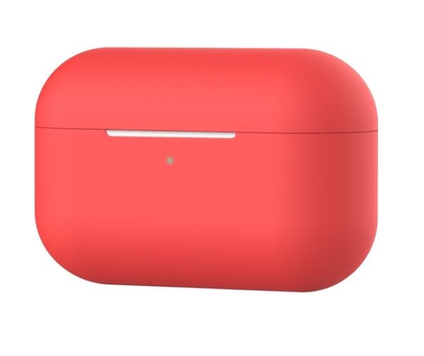 Чехол силиконовый для наушников Apple Airpods Pro, силикон, разные цвета Красный 1091437338 фото