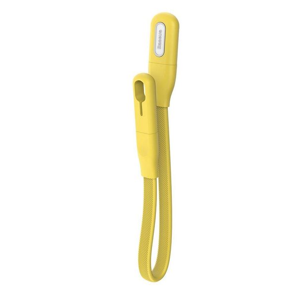 Кабель Baseus Type-C Bracelet 0.22m, Yellow (CATFH-0Y) 221024 фото