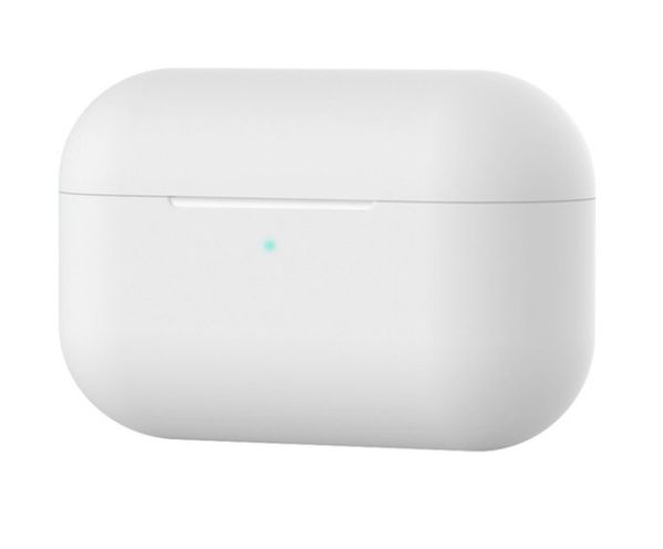 Чехол силиконовый для наушников Apple Airpods Pro, силикон, разные цвета Белый 1091437339 фото