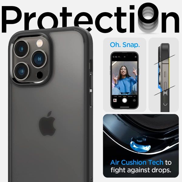 Чохол Spigen для Apple iPhone 14 Pro Max - Ultra Hybrid (Anti-Yellowing Technology), Frost Black (ACS04824) ACS04824 фото