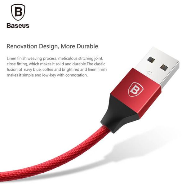 Кабель Baseus Yiven Series MicroUSB 1m, Red (CAMYW-A09) CAMYW-A09 фото