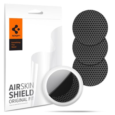 Матова гідрогелева плівка Spigen для Apple AirTag - AirSkin Shield Карбон (AFL03161) AFL03161 фото