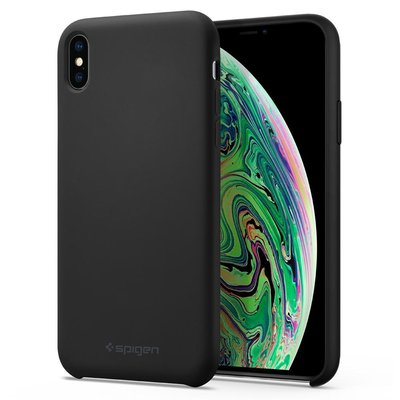 Чехол Spigen для iPhone XS Max Silicone Fit, Black (065CS25653) 065CS25653 фото