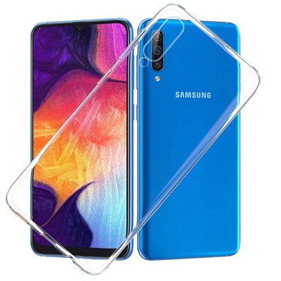 Чохол Ou Case для Samsung Galaxy A50 Unique Skid Silicone, Transparent 979761138 фото