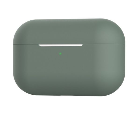 Чехол силиконовый для наушников Apple Airpods Pro, силикон, разные цвета Темно-зеленый 1091437340 фото