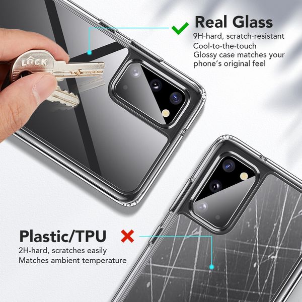 Чехол ESR для Samsung Galaxy S20 Mimic Tempered Glass, Clear (3C01194480101) 107393 фото