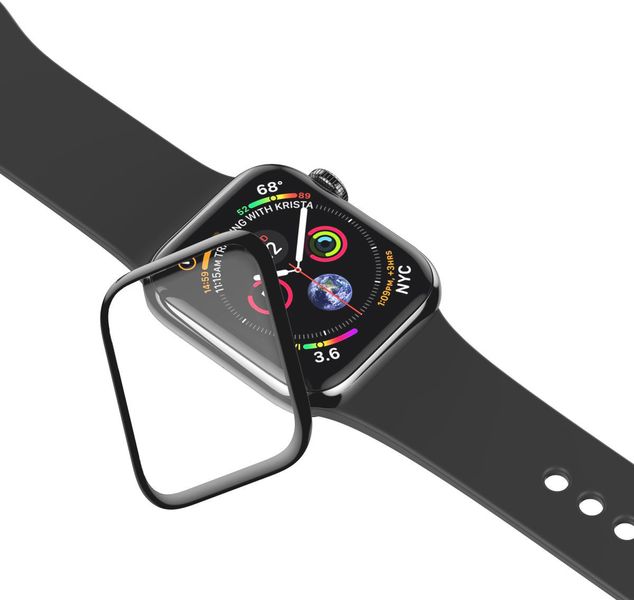Захисне скло Baseus Full-screen для Apple Watch (38 mm), Black (SGAPWA4-С01) SGAPWA4-C01 фото