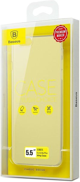 Чохол Baseus для iPhone 6/6S Plus Wing Case, Transparent White (WIAPIPH6SP-E02) 1395 фото