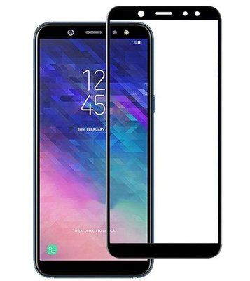 Захисне скло Lion для Samsung Galaxy A6 / J6 (2018) 3D Perfect Protection Full Glue, Black 1127749980 фото