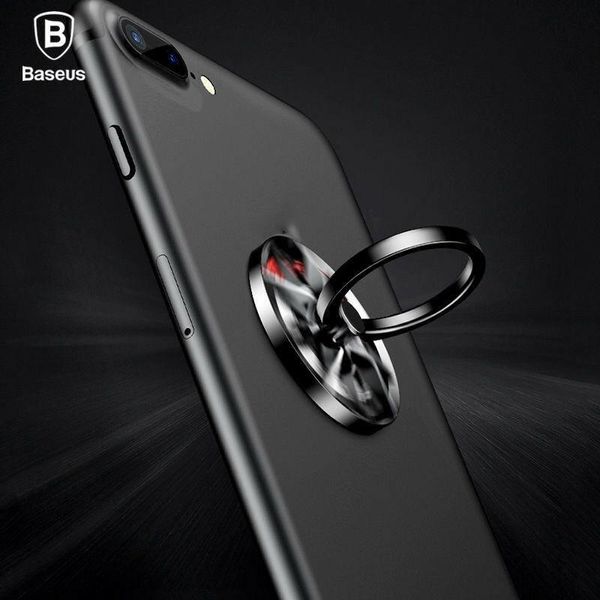 Кільце-тримач Baseus Whell для смартфона, Black+Silver (SULG-B1S) 263390 фото