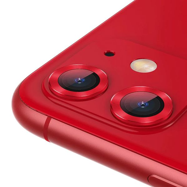 Захисне скло для камери Baseus для iPhone 11 Alloy protection, Red (SGAPIPH61S-AJT09) SGAPIPH61S-AJT09 фото
