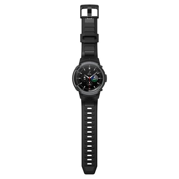 Чохол і ремінець Spigen для Galaxy Watch 4 Classic (46 mm) Rugged Armor Pro 2 in 1, Black (ACS03832) ACS03832 фото